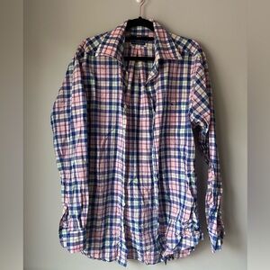 Vineyard Vines Blue and Pink Plaid Shirt med‎